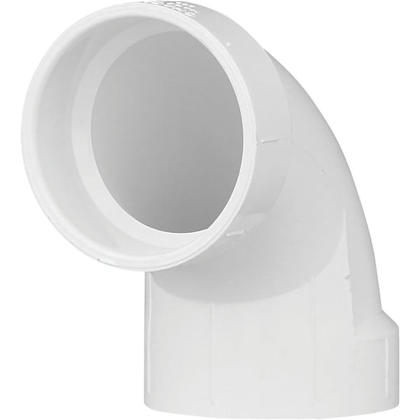 Charlotte Pipe And Foundry 2 In. Schedule 40 90 Deg. Sanitary DWV PVC Elbow 1/4 Bend PVC 00300 1000HA - main